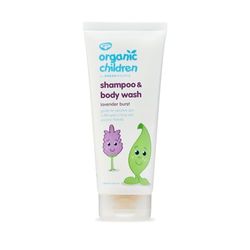 Green People Organic Children Lavender Burst Shampoo & Body Wash - Natural & Organic, for Kids - Eczema-Friendly - Vegan, 200ml