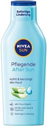 NIVEA Sun lozione doposole nutriente (400 ml), lozione con effetto lenitivo per la pelle dopo l'esposizione al sole, doposole con aloe vera biologica e acido ialuronico per 48h di idratazione.