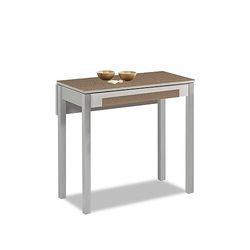 ASTIMESA Table de Cuisine, Chêne Tenesse, 90x50cm-extendida 90x70 cms