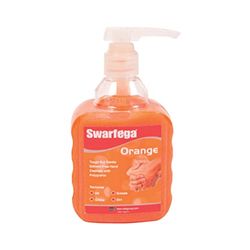 Swarfega Orange Hand Wash, Solvent-Free Heavy Duty Hand Cleaner with Natural Scrub and Moisturisers, Gentle on Skin 450ml Pump