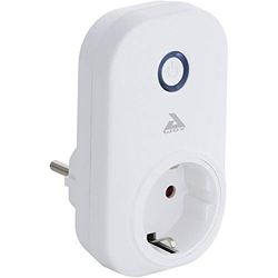 EGLO Connect PLUG, Smart Home-stekker, stopcontact met energiemeter, bluetooth-accessoire voor EGLO Connect-systeem. Materiaal: kunststof, kleur: wit.