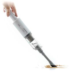 InnovaGoods HANCUUM V0103300, Aspirateur à Main Rechargeable avec 3 Accessoires, Blanc, 70 W, 100 milliliters, 75 décibeles