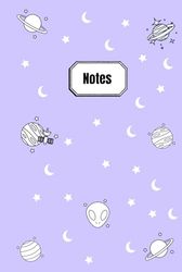 Carnets de notes planètes - intérieur lignés pour prise de note facile avec motifs planètes: Carnet de note lignés avec motifs planètes.