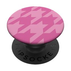Rosa clásico, patrón de pata de gallo, pata de gallo PopSockets PopGrip Adhesivo