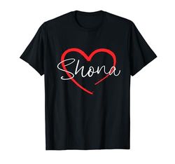 Shona I Heart Shona I Love Shona Personalizzato Maglietta