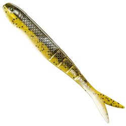 Strike King Blade Minnow Tube Bait, Green Pumpkin Pearl Belly, 4,5 Pouces