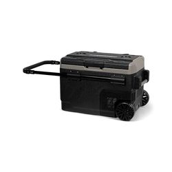 Steamy-E Dual Zone 41 Roller, Elektrische Compressor Koelbox met Wielen, 40 Liter, Zwart, 12V/230V, voor vriezen en koelen van -20 tot +20, ideaal voor op de camping