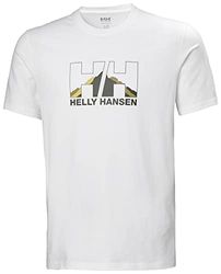 Helly Hansen Grafica Nord Maglietta, Uomo, Bianco (002 White), M