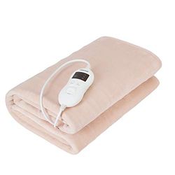 Camry CR-7423 riscalda letti elettrici, 8 livelli di temperatura, timer, lavabile, 150 x 80 cm, protezione da surriscaldamento, fodera in pile, beige, 60 W