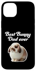 Best Bunny Dad Ever - Mini Lop Rabbit Case for iPhone 14 Plus