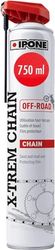 IPONE - Gordura para corrente de motocicleta todo o terreno X-trem Chain Off-Road - Formulação anti-aderente - Pulverização precisa sem salpicar - Dosagem multiposição 750 ml