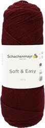 Schachenmayr Soft & Easy, 100G Burgund Filati per Maglieria A Mano