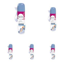 Veet Crema Depilatoria Pelli Sensibili in Spray, Per Corpo Gambe,Ascelle e Zona BIkini, 150 ml (Confezione da 5)