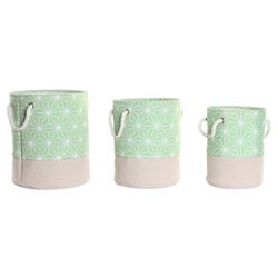 Mand Set 3 Polyester EVA 30 x 30 x 35 8 Geometrisch