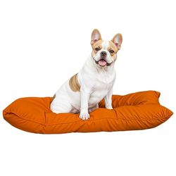 Italian Bed Linen Maxy cojìn alochado “Elegant”, para Perros y Gatos, 60x100 cm, Naranja