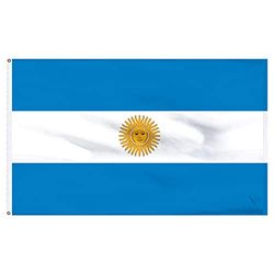 Gifts 4 All Occasions Limited SHATCHI-1225 SHATCHI Drapeaux nationaux de l'Argentine Événements sportifs Pub BBQ Décorations Royal Thème Bannière Support de table Multicolore 152 x 91 cm