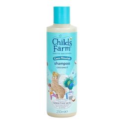 Childs Farm Coco-Nourish Shampoo, Gently Cleanse Dry and Curly Hair, Tear Free, Coconut, Kids, 250ml