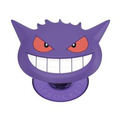 PopSockets: PopGrip - Soporte y Agarre para Teléfonos Móviles y Tablets con un PopTop Intercambiable - Pokémon - PopOut Gengar Face