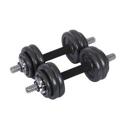 Endless Set di manubri regolabili in ghisa da 15 kg, perfetti per bodybuilding, fitness, sollevamento pesi e allenamento a casa o in palestra