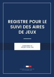 Registre Pour Le Suivi Des Aires De Jeux: Plan d’entretien et de maintenance pour les aires de jeux