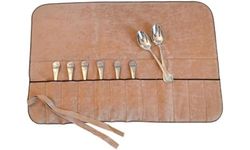 Hagerty Silver Guard Cutlery Roll Custodia per posate d'argento e placcate 59x40 cm I Pratica custodia antiossidante posate d'argento I Portaposate da 12 per cucchiai da frutta