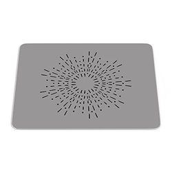 Bonamaison, Tapis de Souris Rectangle Imprimé Numériquement, Fond Antidérapant, pour Bureau et Maison, Taille: 22x18cm