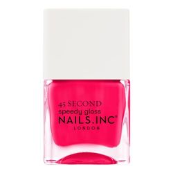 Nails Inc - NO BAD DAYS IN NOTTING HILL Vernis à ongles Quick Drying - Rose corail - Séchage rapide 45 secondes - Renforcement ongles avec hexanal, calcium, magnésium - Cruelty Free - Manucure parfait