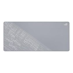 ASUS ROG Scabbard II Arctic Gray XXL Tapis de souris de jeu (grand 900 x 400 mm, surface résistante à l'eau, à l'huile et à la poussière, résistant à l'effilochage, bords cousus plats, base en