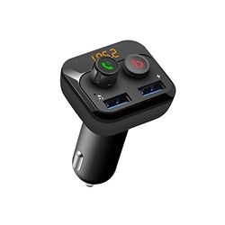 Modulateur FM PNI Valentine F250 Bluetooth 5.0, Lecteur MP3, émetteur FM, Fente Micro SD, Double Port USB, appareils Mobiles à Charge Rapide, Bouton Super Bass