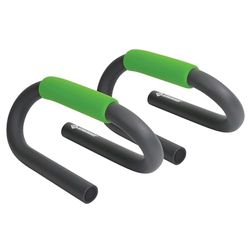 Schildkröt Push Up Bars, 2 push-upgrepen, antraciet-groen, in 4-kleuren karton, 960040, M