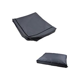 LOVE STORY Kussensloop, rechthoekig, polyester, Oxford, 80 x 60 cm, mix and match, antraciet