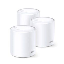 TP-Link Deco X20 WiFi 6 Mesh Systeem, AX1800 Dual band, Vervanging van router en versterker, 6×gigabitpoorten, WPA3, tot 540 m² en 150+ apparaten, HomeCare, Installeren via app, 3-pack