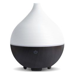 AiQInu Diffuser voor etherische oliën, 160 ml, aroma-diffuser, luchtbevochtiger met 7 kleuren, led, ultrasoon, aromatherapie, automatische uitschakeling, BPA-vrij