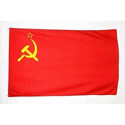 AZ FLAG Bandiera URSS 150x90cm - Gran Bandiera Rossa Comunista - Russia 90 x 150 cm Poliestere Leggero - Bandiere