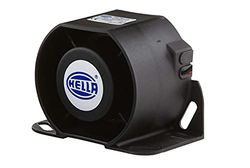 HELLA 3SL 996 139-001 Back-up Alarm - 87dB(A) - Frequency Range: 1200Hz - Bolted - Cable: 159mm - Plug: open cable ends - Quantity: 1