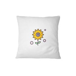Bona Basics, Funda de cojín Decorativa, decoración del hogar, para sofá, cafetería, Tamaño: 45X45 cm, Color: Blanco