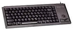 CHERRY Tastiera compatta G84-4420, Layout Internazionale, Tastiera QWERTY, Tastiera cablata, Tastiera Meccanica, Meccanica ML, trackball Ottica Integrata più 2 Pulsanti del Mouse, Nero