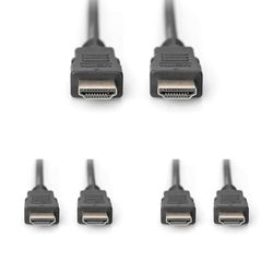 Digitus ASSMANN Electronic HDMI 1.4 3m cavo HDMI HDMI tipo A (Standard) Nero (Confezione da 3)