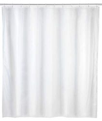 WENKO Zen White Water-Repellent Shower Curtain Easy Care, Polyethylene vinyl acetate, 0 x 200 x 120 cm