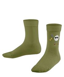 FALKE Unisex kinderen Disco Ball duurzaam katoen halfhoog met patroon 1 paar sokken, groen (Calla Green 7756), 35-38