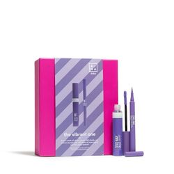 3INA MAKEUP - The Vibrant One Kit - Morado - Kit Maquillaje Lila - The Color Pen Eyeliner 482 + The Color Mascara 482 - Kit de Maquillaje de Larga Duración & Color Vibrante - Vegan - Cruelty Free