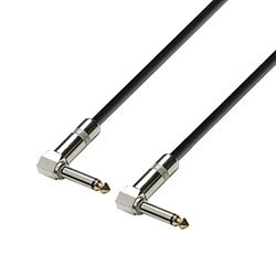 Adam Hall Cables 3 STAR IRR 0015 - Câble Instrument Jack 6,35 mm mono coudé vers Jack 6,35 mm mono coudé 0,15 m