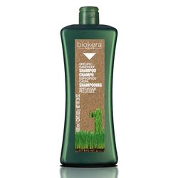 SALERM - Champú Anticaspa - Biokera Natura Champú Específico Caspa - 1000 ml - con Piroctona Olamina y Aceite de Lino - Evita la Descamación del Cuero Cabelludo - Limpia e Hidrata la Piel
