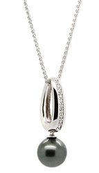 Orphelia dam halskedja 925 sterling e silver, colore: SVART, cod. ZH-6086/1