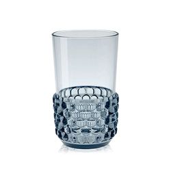 Kartell 01491E4 JELLIES FAMILY Long Dring verre lot de 4, azur