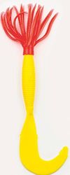 Behr Tentacoli - Esca giallo fuoco/rosso giapponese, 10-12 cm