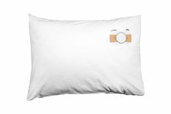 Bona Basics Funda de Almohada Decorativa, poliéster, Blanco 1, 35 x 50 cm