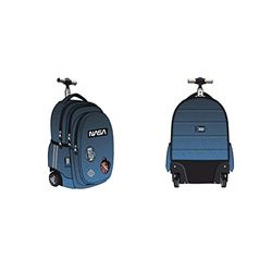 ST.RIGHT Space Moon TB01 Mochila con ruedas, Blue