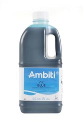 Ambiti | Blue | Aditivo para reservatório, eliminação de resíduos de WC, líquido para águas pretas, sanita de autocaravanas e cavanas, Sanitary Fluid, fragrância abacaxi colada, 2 litros
