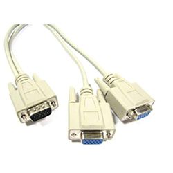 Cablematic - Passieve duplicatiekabel Type 1 VGA tot 2 VGA 1m